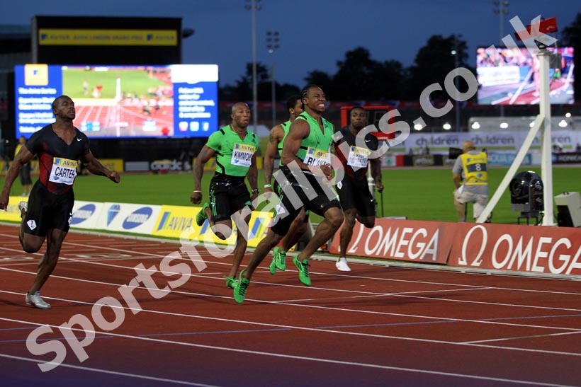 Yohan Blake wins the 100 metres, 2011 Aviva London Grand Prix